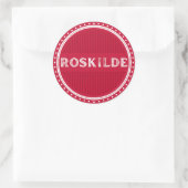 Roskilde City Pride Embleem – Deense identiteit Ronde Sticker (Tas)