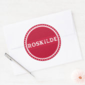 Roskilde City Pride Emblem – Danish Identity Ronde Sticker (Envelop)