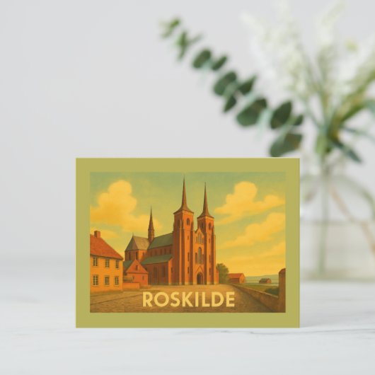 Roskilde Denmark Cathedral Briefkaart (Staand voorkant)