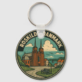 Roskilde Denmark Cathedral Sleutelhanger (Achterkant)