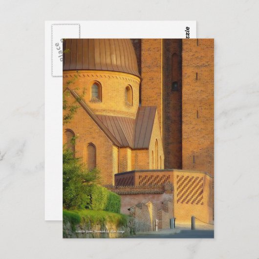 Roskilde Dome, Denmark Postcard Briefkaart (Voorkant / Achterkant)