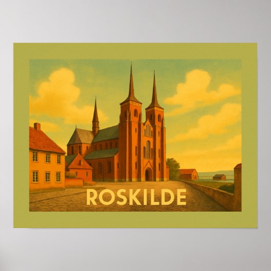 Roskilde Domkerk Denemarken Poster (Voorkant)