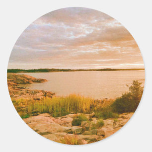 Roslagen - Zomer in de zweedse archipel  Ronde Sticker