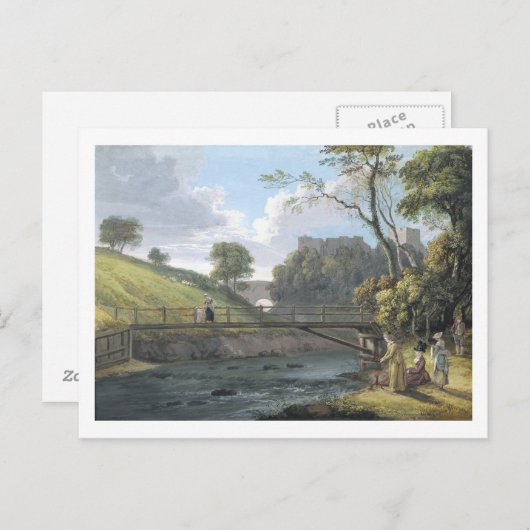 Roslin Castle, Midlothian (w/c en gouache op papie Briefkaart (Voorkant / Achterkant)