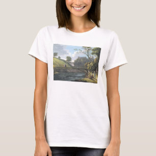 Roslin Castle, Midlothian (w/c en gouache op papie T-shirt