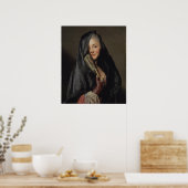 Roslin Lady met Veil CC0013 Poster (Keuken)