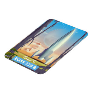 Ross 128 B Science fiction poster Magneet