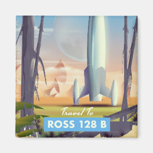 Ross 128 B Science fiction poster Magneet