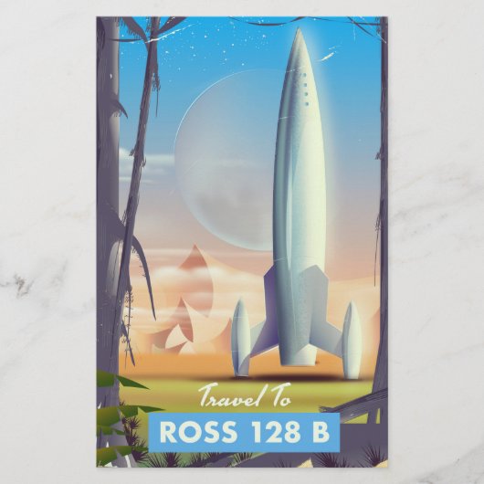 Ross 128 B Sciencefictionposter Briefpapier (Voorkant)