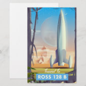 Ross 128 B Sciencefictionposter Briefpapier (Voorkant / Achterkant)