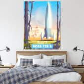 Ross 128 B Sciencefictionposter Canvas Afdruk (Insitu (Slaapkamer))