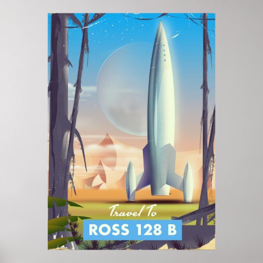 Ross 128 B Sciencefictionposter Poster (Voorkant)