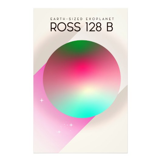Ross 128B Science fiction poster (Voorkant)