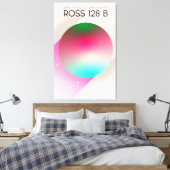 Ross 128B Science fiction poster Canvas Afdruk (Insitu (Slaapkamer))