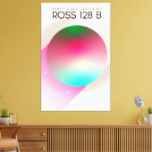 Ross 128B Science fiction poster Canvas Afdruk (Insitu (Woonkamer))