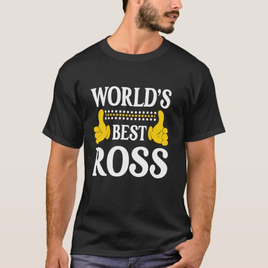 Ross achternaam Funny Team Familie Achternaam Worl T-shirt (Voorkant)