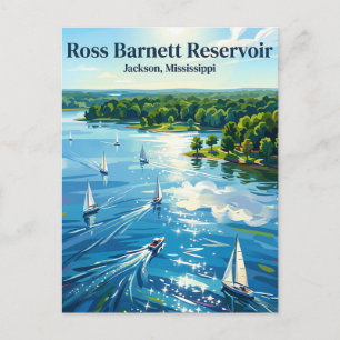 Ross Barnett Reservoir Mississippi Briefkaart