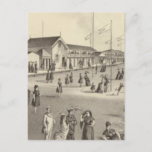 Ross Bathing Houses, Ocean Grove, NJ Briefkaart (Voorkant)