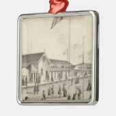 Ross Bathing Houses, Ocean Grove, NJ Metalen Ornament (Links)