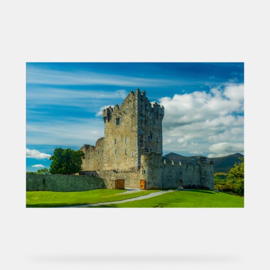 Ross Castle Acrylschild | Killarney Ierland Acryl Bord (Voorkant)