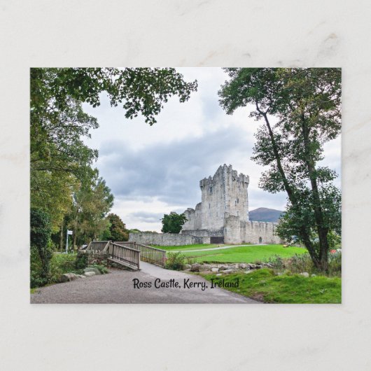 Ross Castle, Kerry, Ierland, Briefkaart (Voorkant)