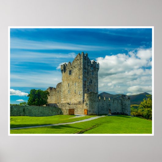 Ross Castle Killarney Muurkunst | Ierland Print (Voorkant)