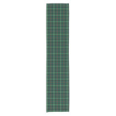 Ross Clan Jacht Tartan Schots Groen Plaid Korte Tafelloper (Voorkant)