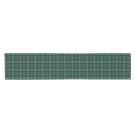 Ross Clan Jacht Tartan Schots Groen Plaid Korte Tafelloper (Horizontaal)