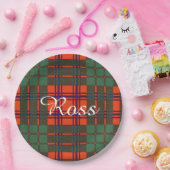 Ross clan Pset Scottish tartan Papieren Bordje (Feest)