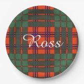 Ross clan Pset Scottish tartan Papieren Bordje (Voorkant)