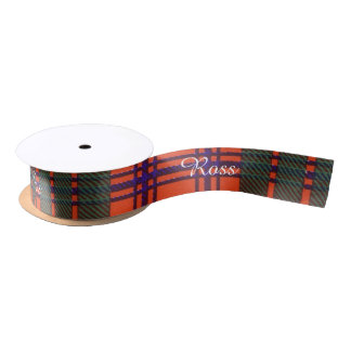 Ross clan Pset Scottish tartan Satijnen Lint