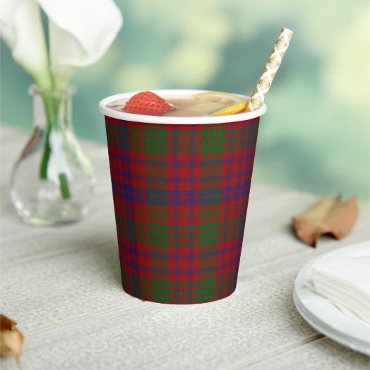 Ross Clan Tartan Plaid Papieren bekers (Insitu)