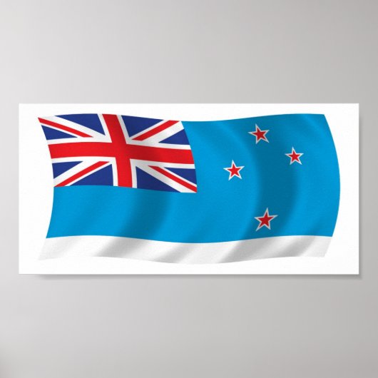 Ross Dependency Vlag Poster Print (Voorkant)