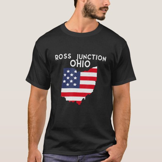 Ross en Mingo Junction Ohio USA State America Tra T-shirt (Voorkant)