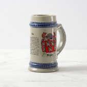 Ross Family Crest Stein Bierpul (Voorkant rechts)