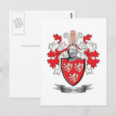 Ross gezinsklok van wapens briefkaart (Voorkant / Achterkant)
