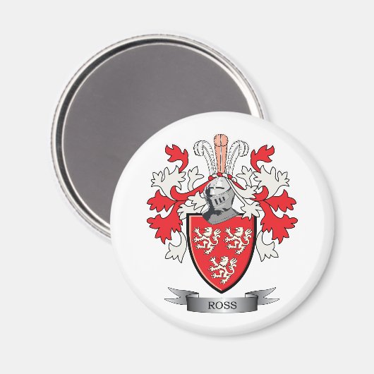 Ross gezinsklok van wapens magneet (Voorkant / Achterkant)