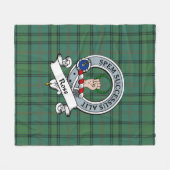 Ross Hunting Ancient Clan Badge Tartan Pset Fleece Deken (Voorkant (Horizontaal))