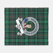 Ross Hunting Modern Clan Badge Tartan Plaid Fleece Deken (Voorkant (Horizontaal))