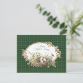 Ross Hunting Oude Schotse Tartan Pasen Feestdagenkaart (Staand voorkant)