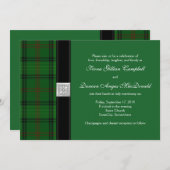 Ross Hunting Tartan Celtic Wedding Invitation Kaart (Voorkant / Achterkant)