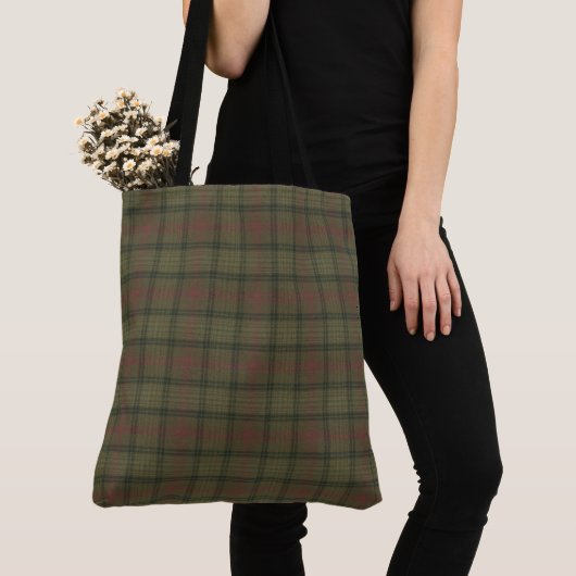 Ross Hunting Weathered Scottish Tartan Canvas tas (Dichtbij)