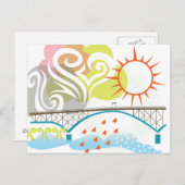 Ross Island Bridge Portland Briefkaart (Voorkant / Achterkant)