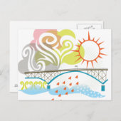 Ross Island Bridge Portland Briefkaart (Voorkant / Achterkant)