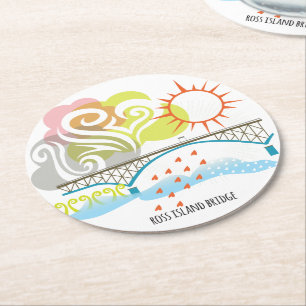 Ross Island Bridge Portland Onderzetter