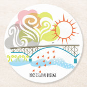 Ross Island Bridge Portland Onderzetter (Voorkant)