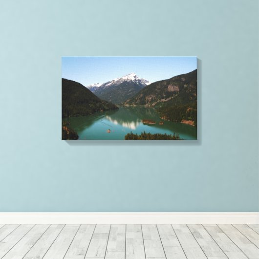 Ross Lake Canvas Art Afdruk (Insitu (Houten vloer))