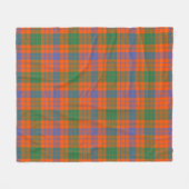 Ross Oude Schotlandse ruit Fleece Deken (Voorkant (Horizontaal))