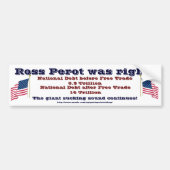 Ross Perot had gelijk Bumpersticker (Voorkant)