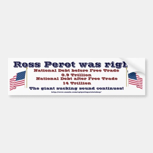 Ross Perot had gelijk Bumpersticker (Voorkant)